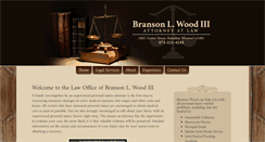 Desktop Screenshot of bransonwoodlaw.com