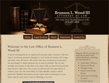 Tablet Screenshot of bransonwoodlaw.com